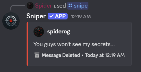 Deleted Message Snipes